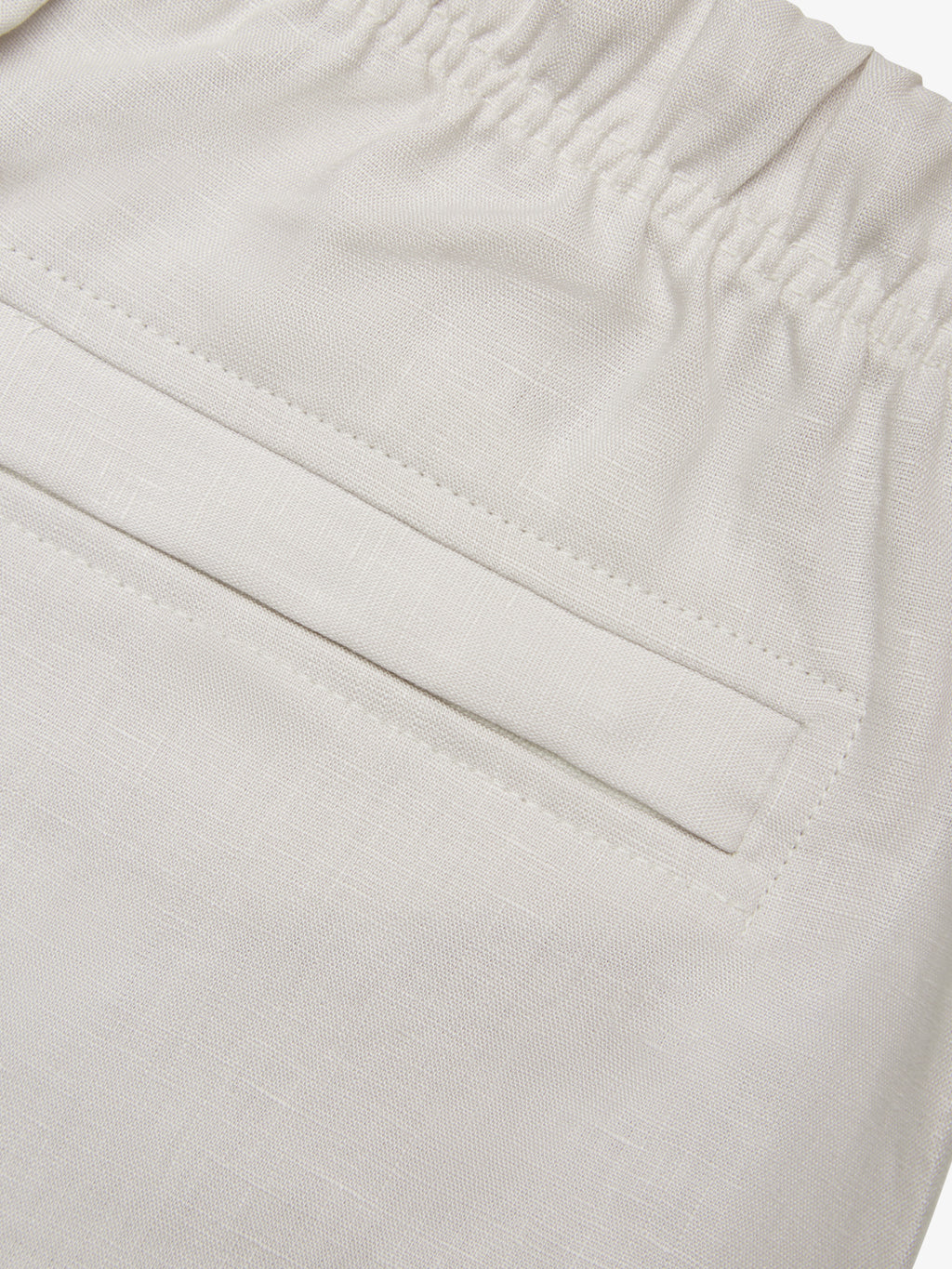 Linen Stretch Sport Shorts | Light Grey