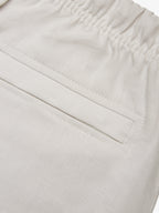 Linen Stretch Sport Shorts | Light Grey
