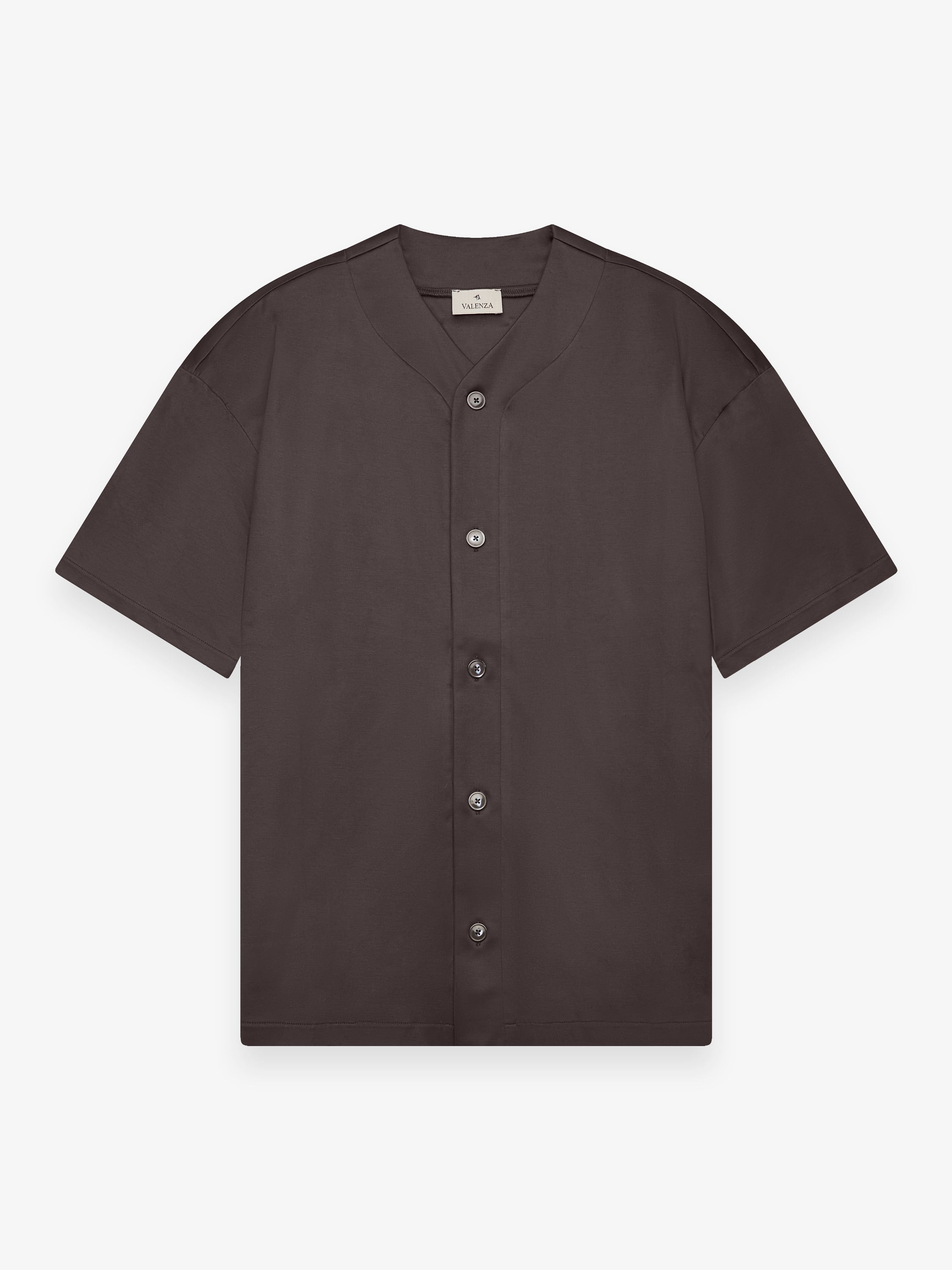 Supima Baseball Shirt S/S | Asphalt