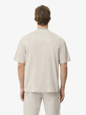 Supima Baseball Shirt S/S | Pearl Grey