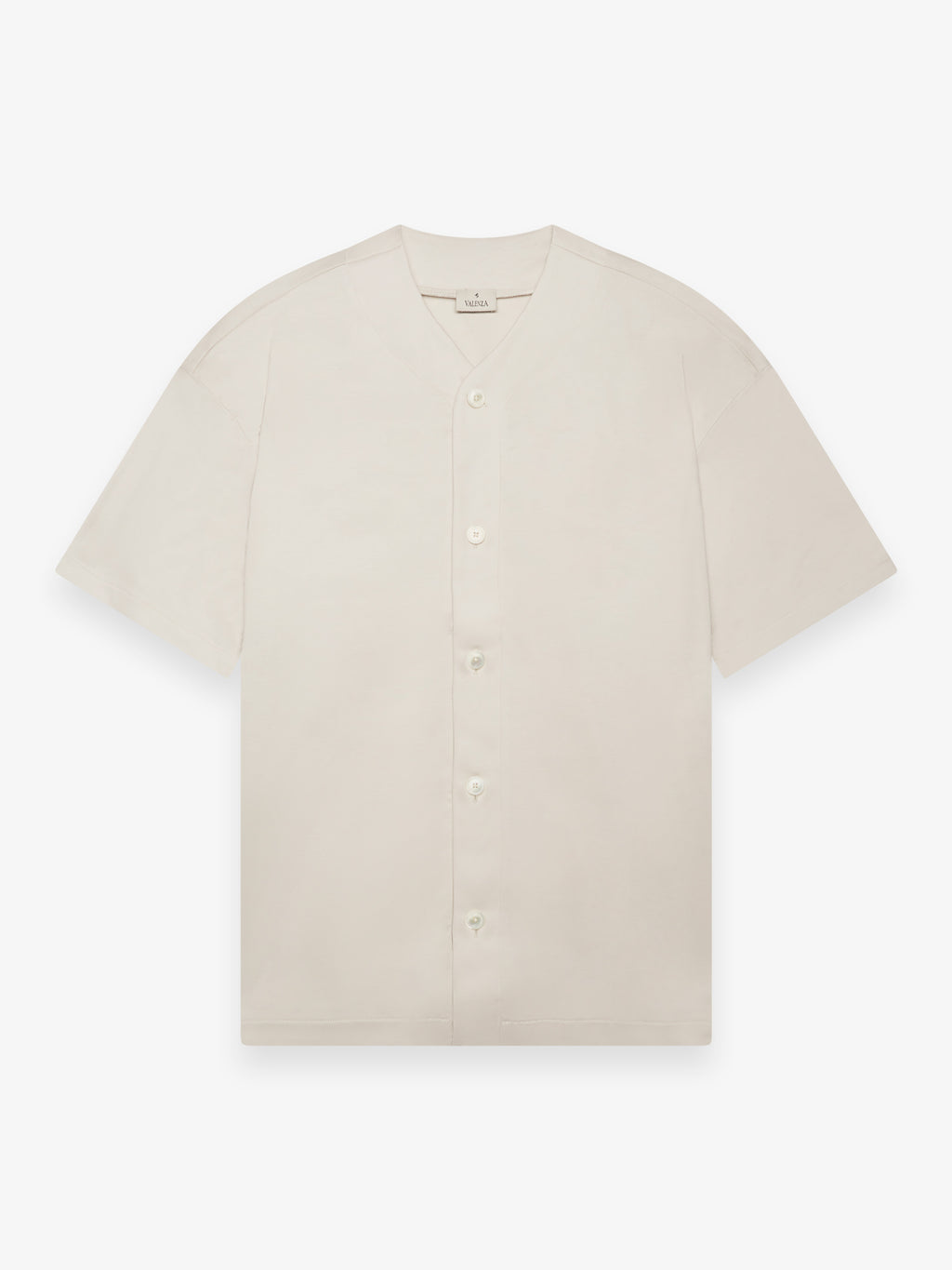 Supima Baseball Shirt S/S | Pearl Grey