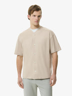 Supima Baseball Shirt S/S | Beige