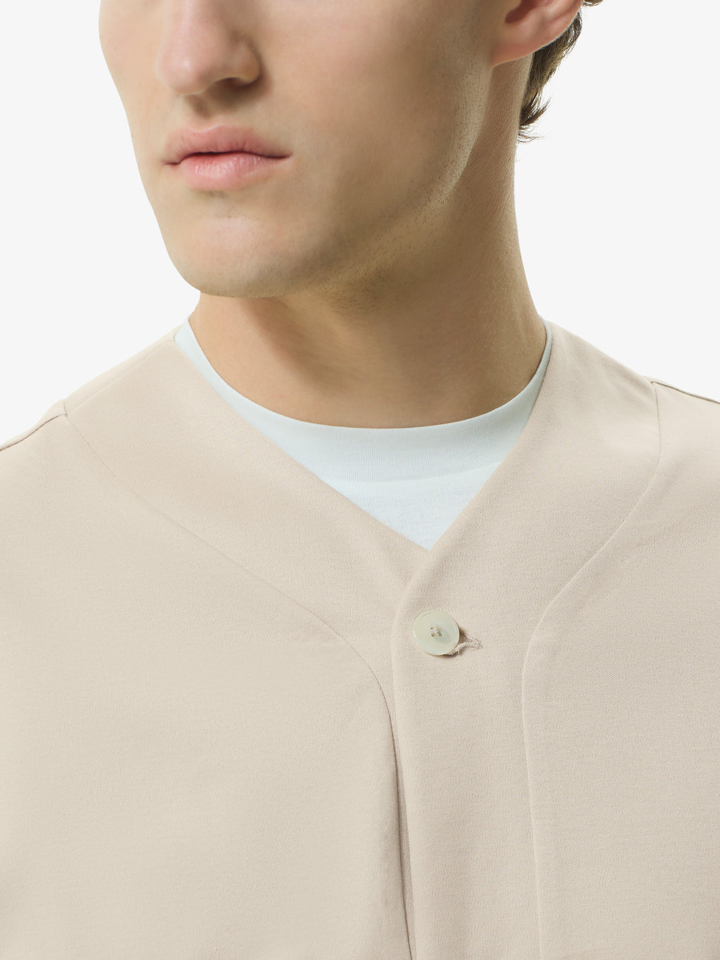 Supima Baseball Shirt S/S | Beige