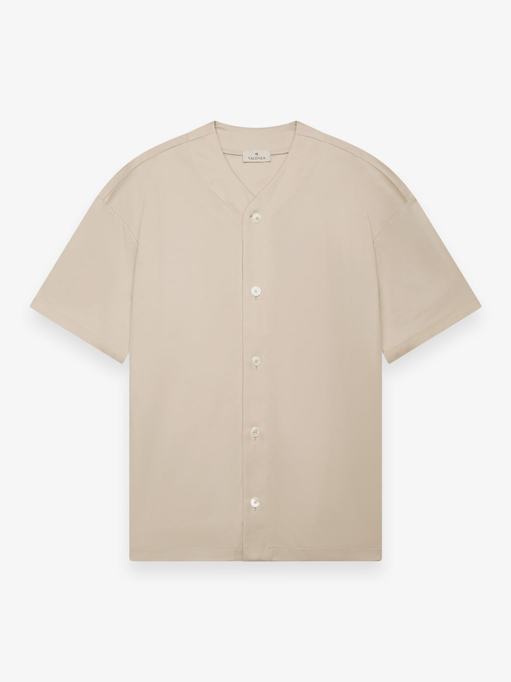 Supima Baseball Shirt S/S | Beige