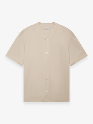 Supima Baseball Shirt S/S | Beige