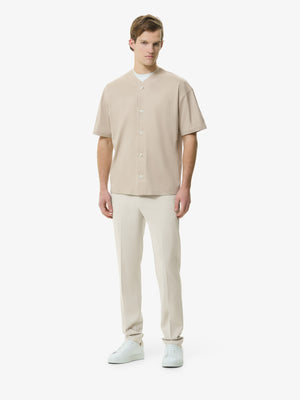 Supima Baseball Shirt S/S | Beige