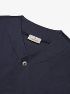 Supima Baseball Shirt S/S | Navy