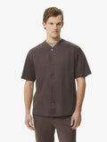 Supima Baseball Shirt S/S | Ebony Brown