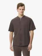 Supima Baseball Shirt S/S | Ebony Brown