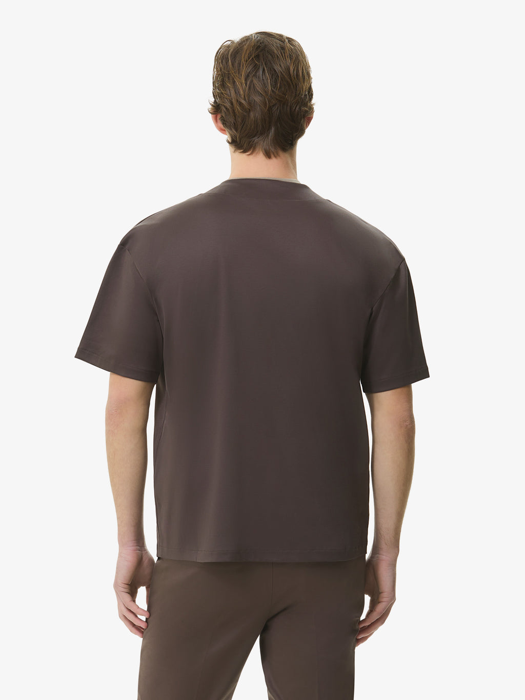 Supima Baseball Shirt S/S | Ebony Brown