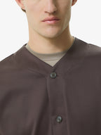Supima Baseball Shirt S/S | Ebony Brown