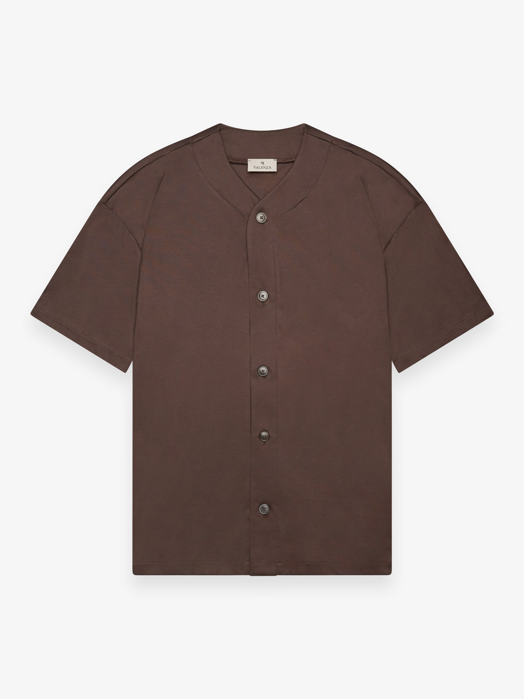 Supima Baseball Shirt S/S | Ebony Brown
