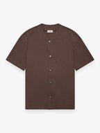 Supima Baseball Shirt S/S | Ebony Brown