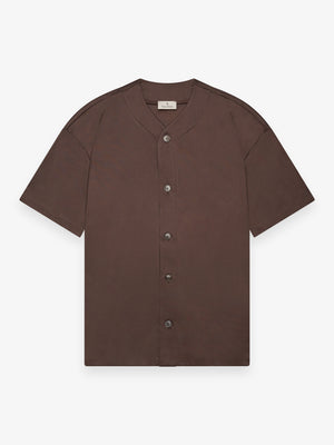 Supima Baseball Shirt S/S | Ebony Brown