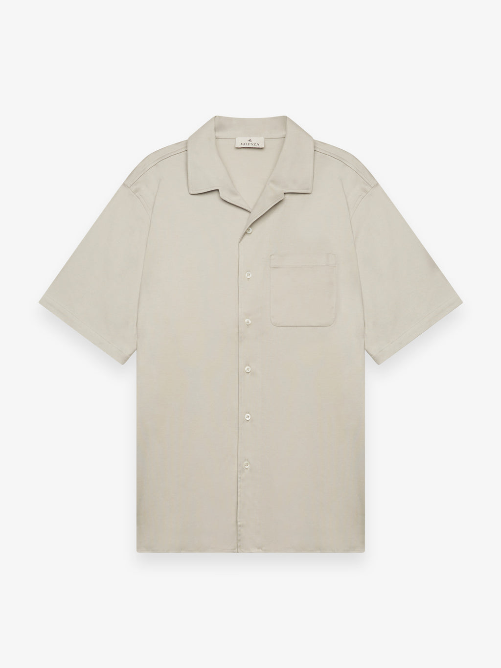 Supima Bowling Shirt S/S | Stone