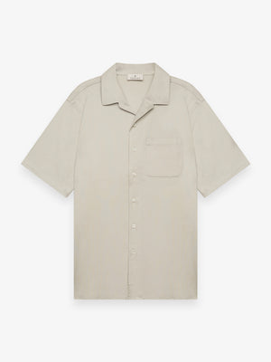 Supima Bowling Shirt S/S | Stone