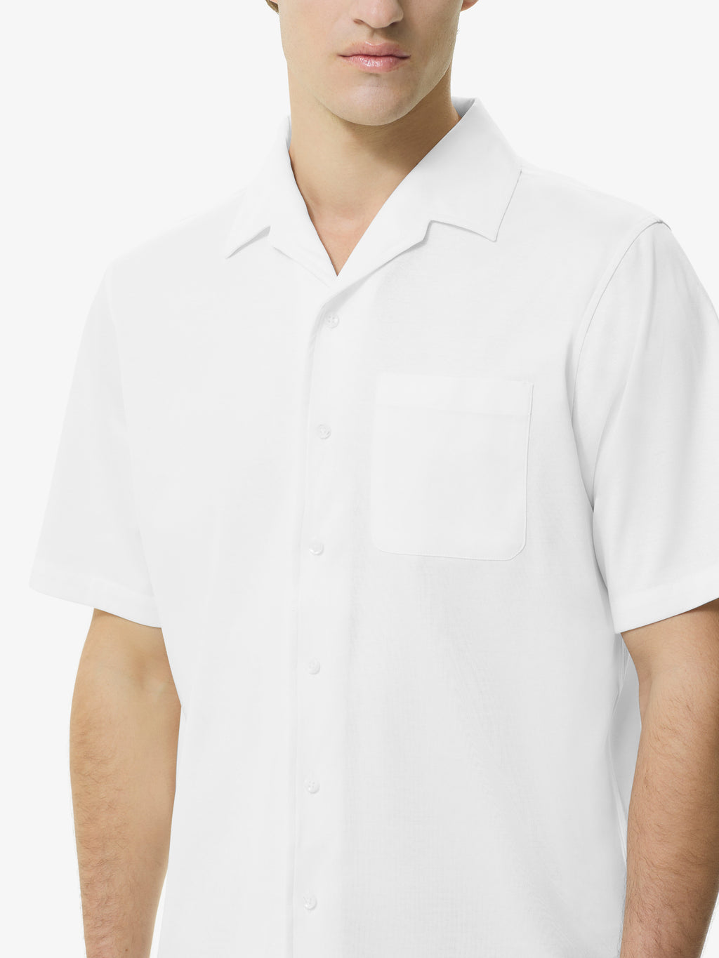 Supima Bowling Shirt S/S | Off White