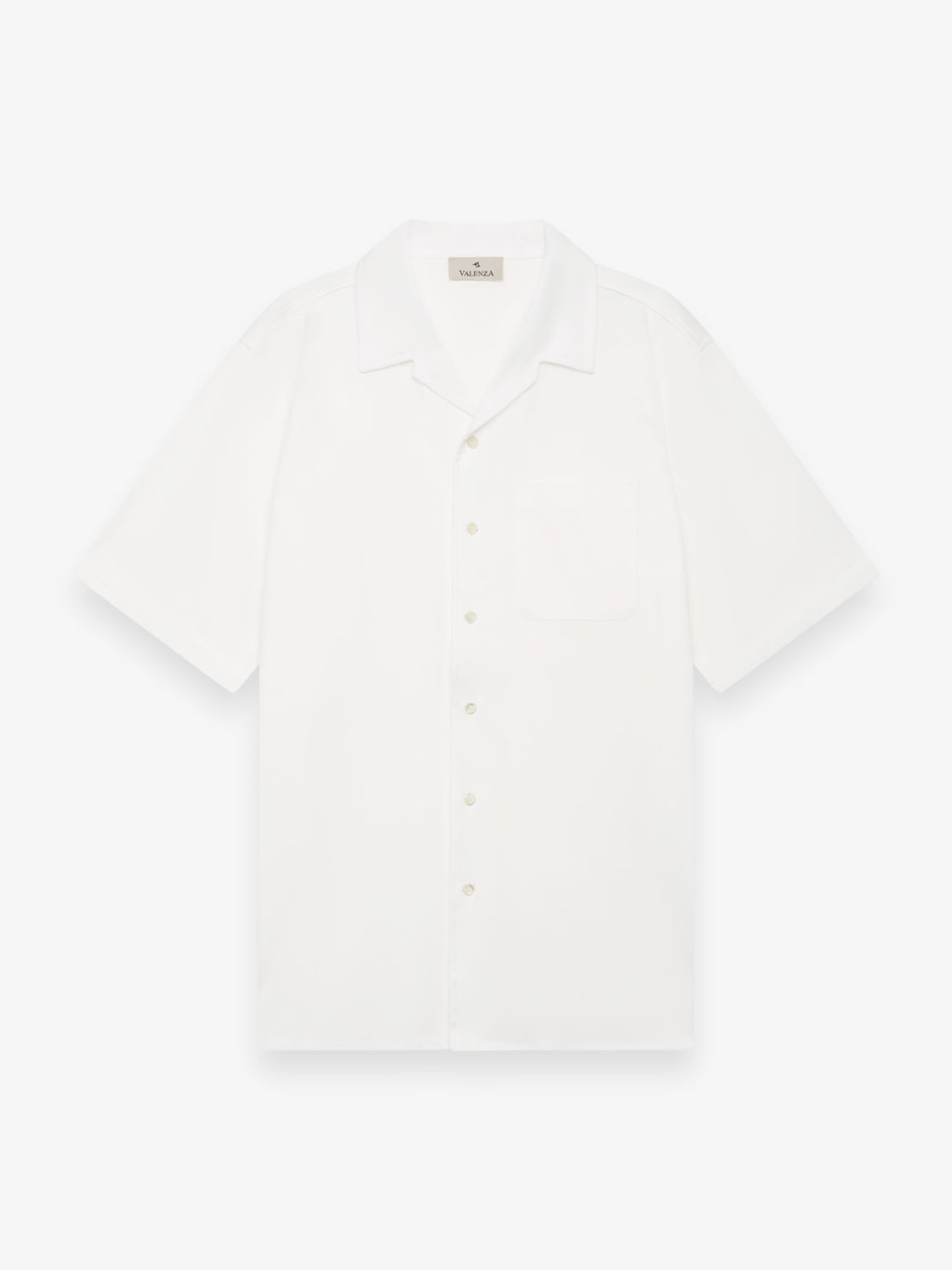 Supima Bowling Shirt S/S | Off White