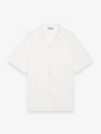 Supima Bowling Shirt S/S | Off White