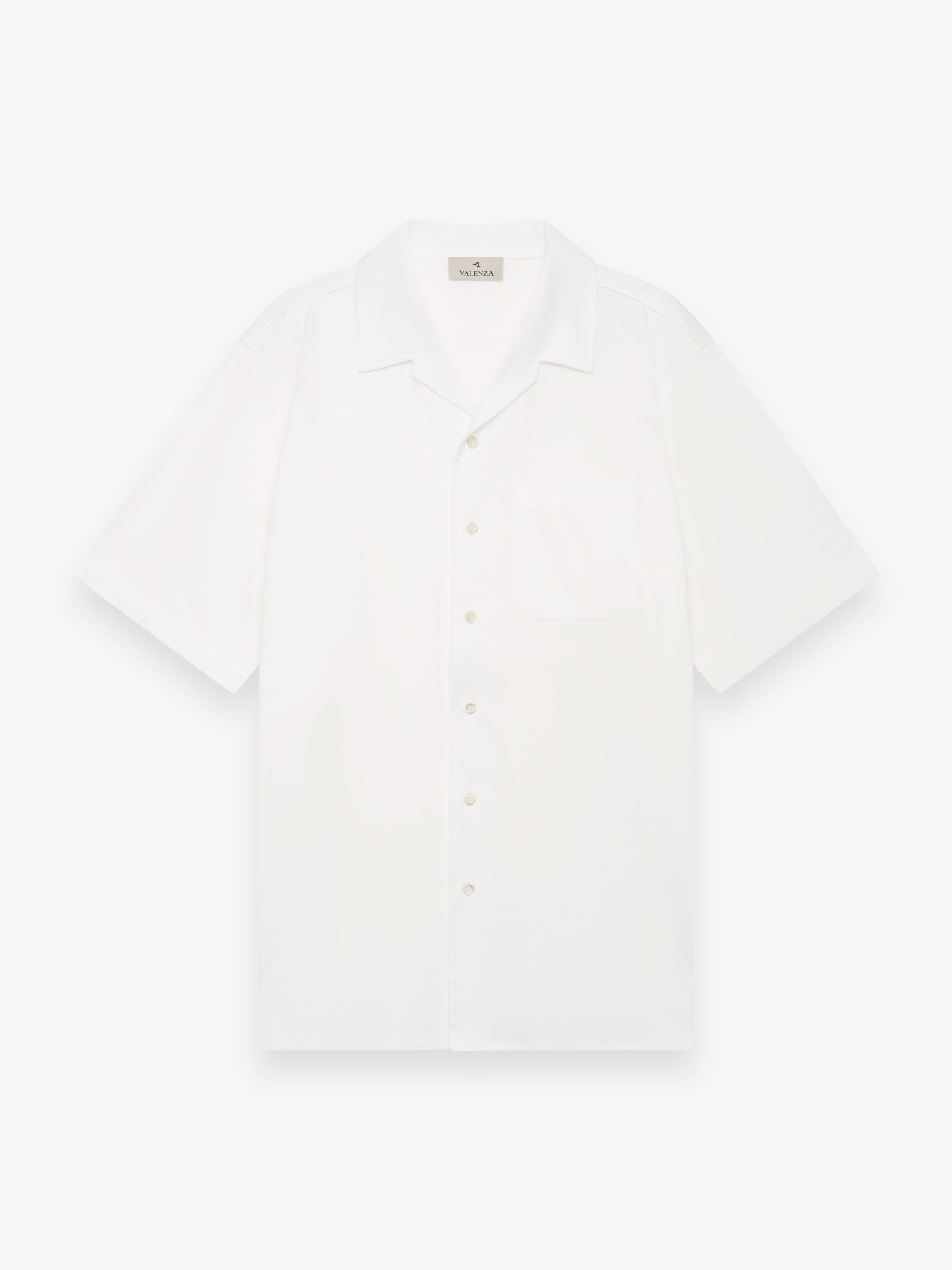 Supima Bowling Shirt S/S | Off White