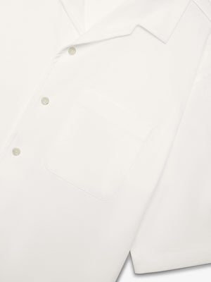 Supima Bowling Shirt S/S | Off White