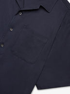 Supima Bowling Shirt S/S | Navy
