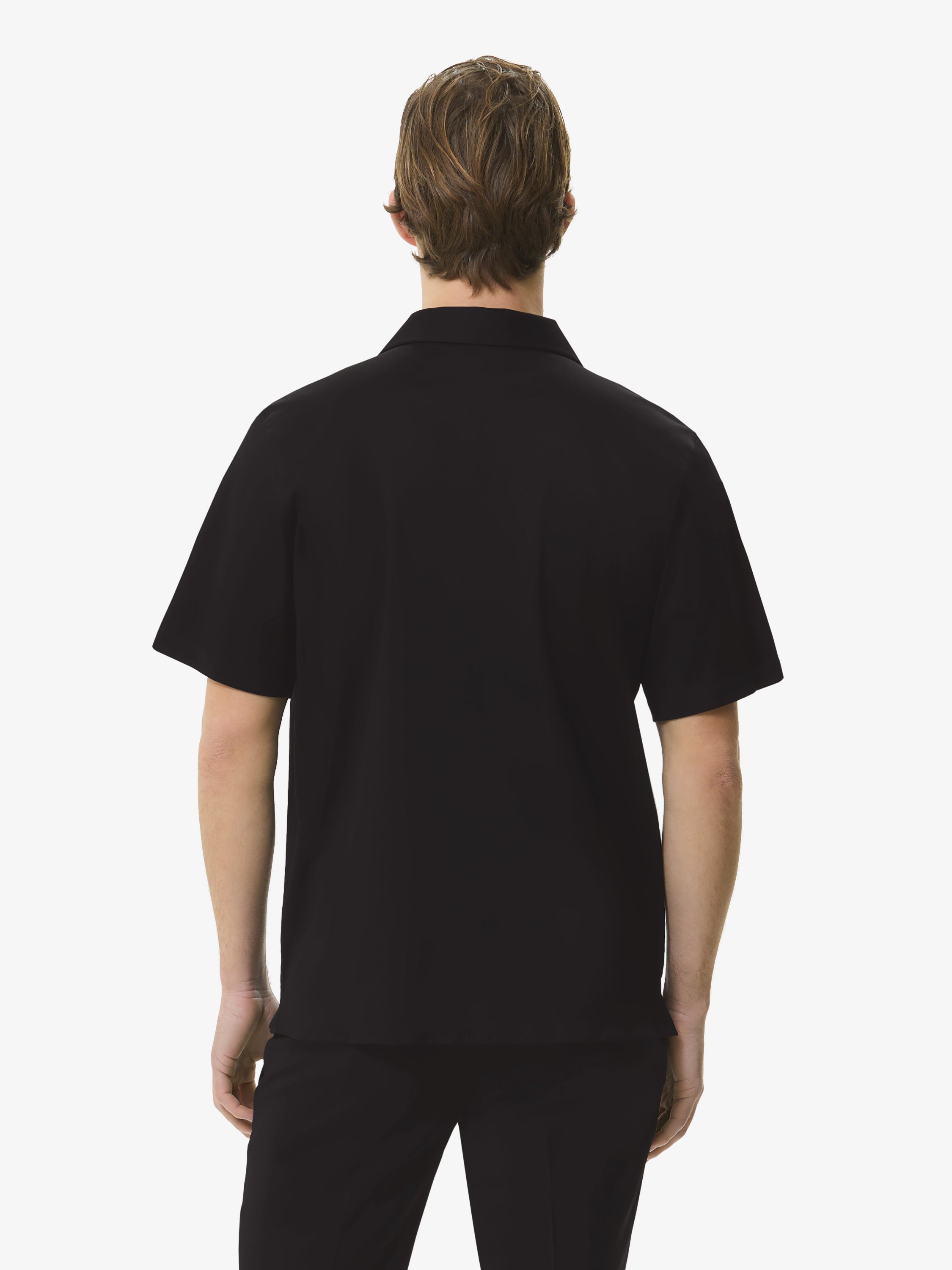 Supima Bowling Shirt S/S | Black – VALENZA online store