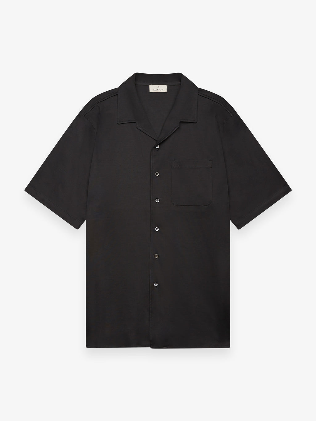 Supima Bowling Shirt S/S | Black