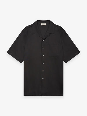 Supima Bowling Shirt S/S | Black