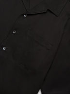 Supima Bowling Shirt S/S | Black