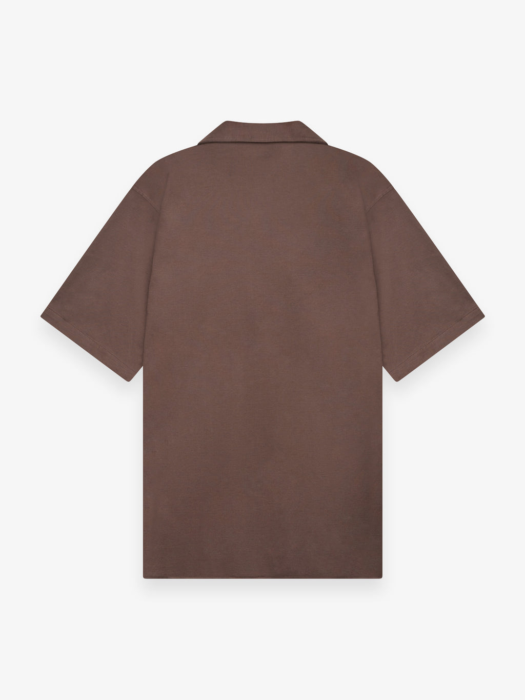 Supima Bowling Shirt S/S | Ebony Brown