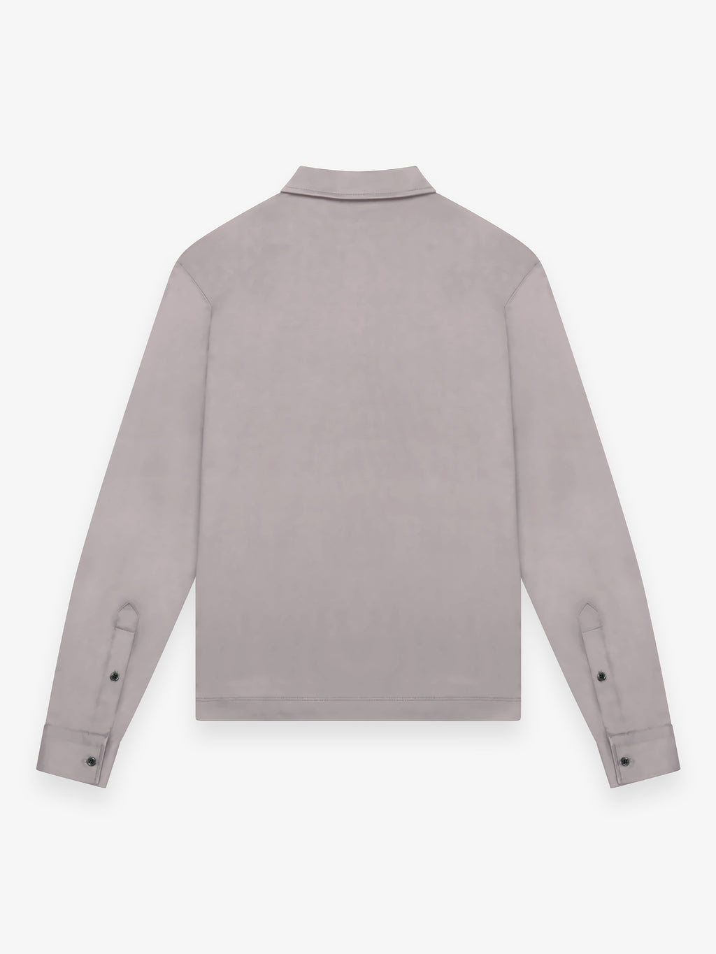 Supima Polo Zip Collar L/S | Mountain Mist