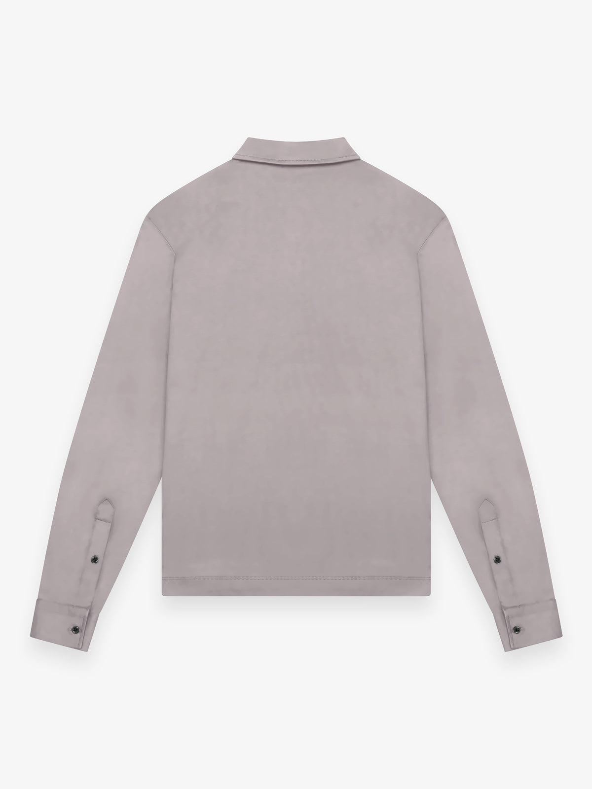 Supima Polo Zip Collar L/S | Mountain Mist