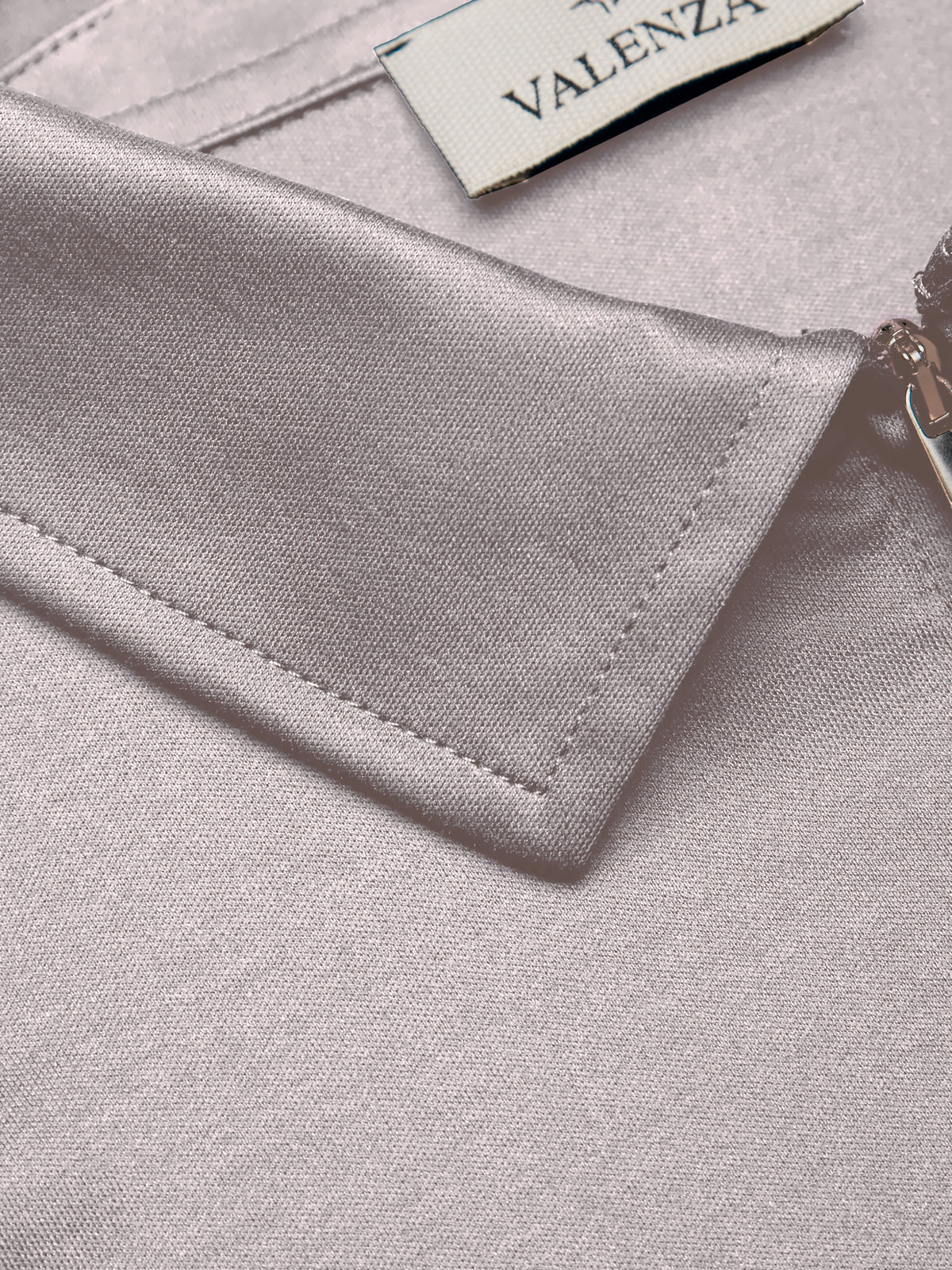 Supima Polo Zip Collar L/S | Mountain Mist