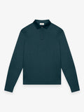 Supima Polo Zip Collar L/S | Firefly