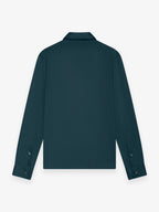 Supima Polo Zip Collar L/S | Firefly