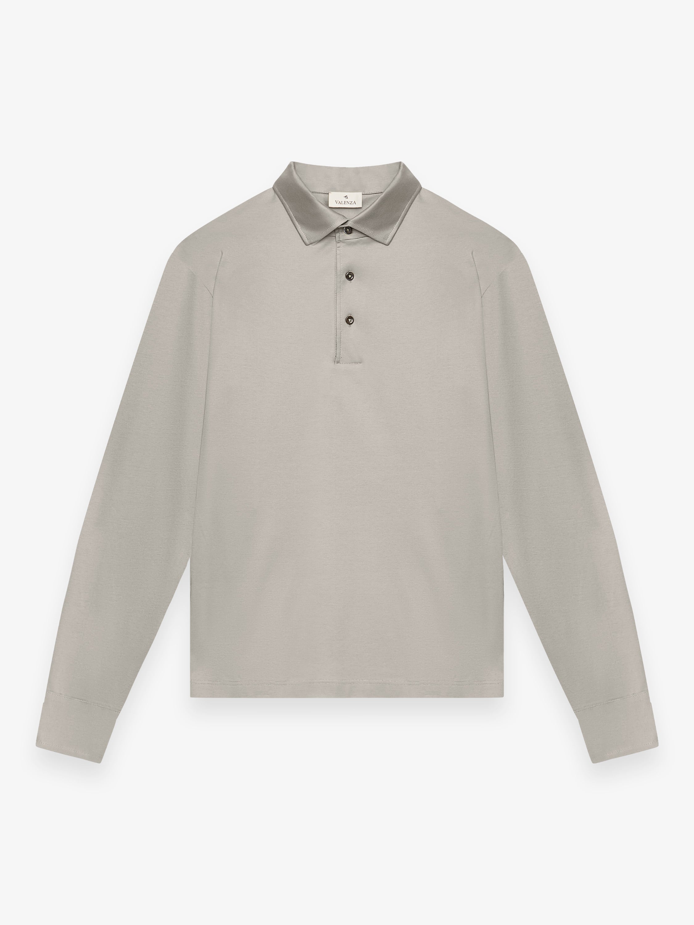 Polo Schiller Collar L/S | Granite