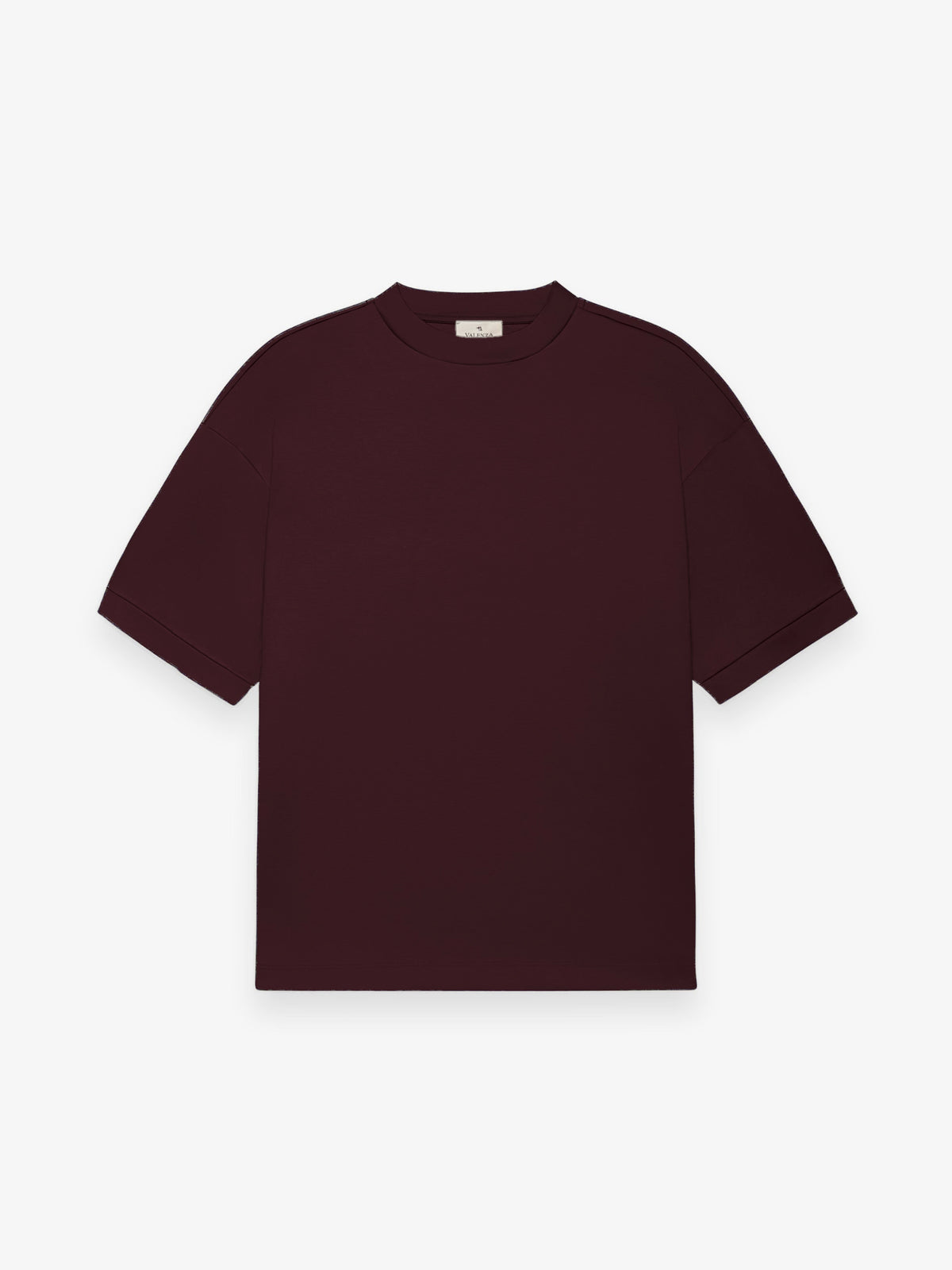 Heavy Supima Oversized T-Shirt | Burgundy Red