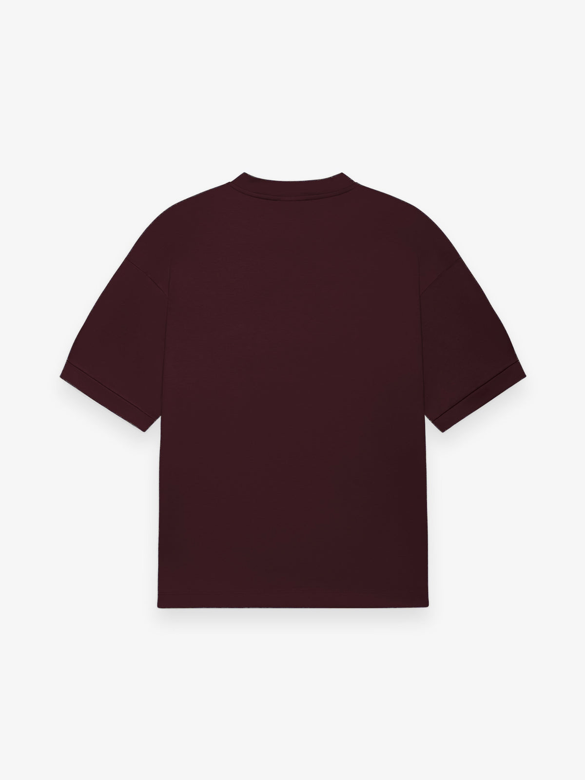 Heavy Supima Oversized T-Shirt | Burgundy Red