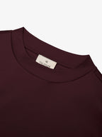 Heavy Supima Oversized T-Shirt | Burgundy Red