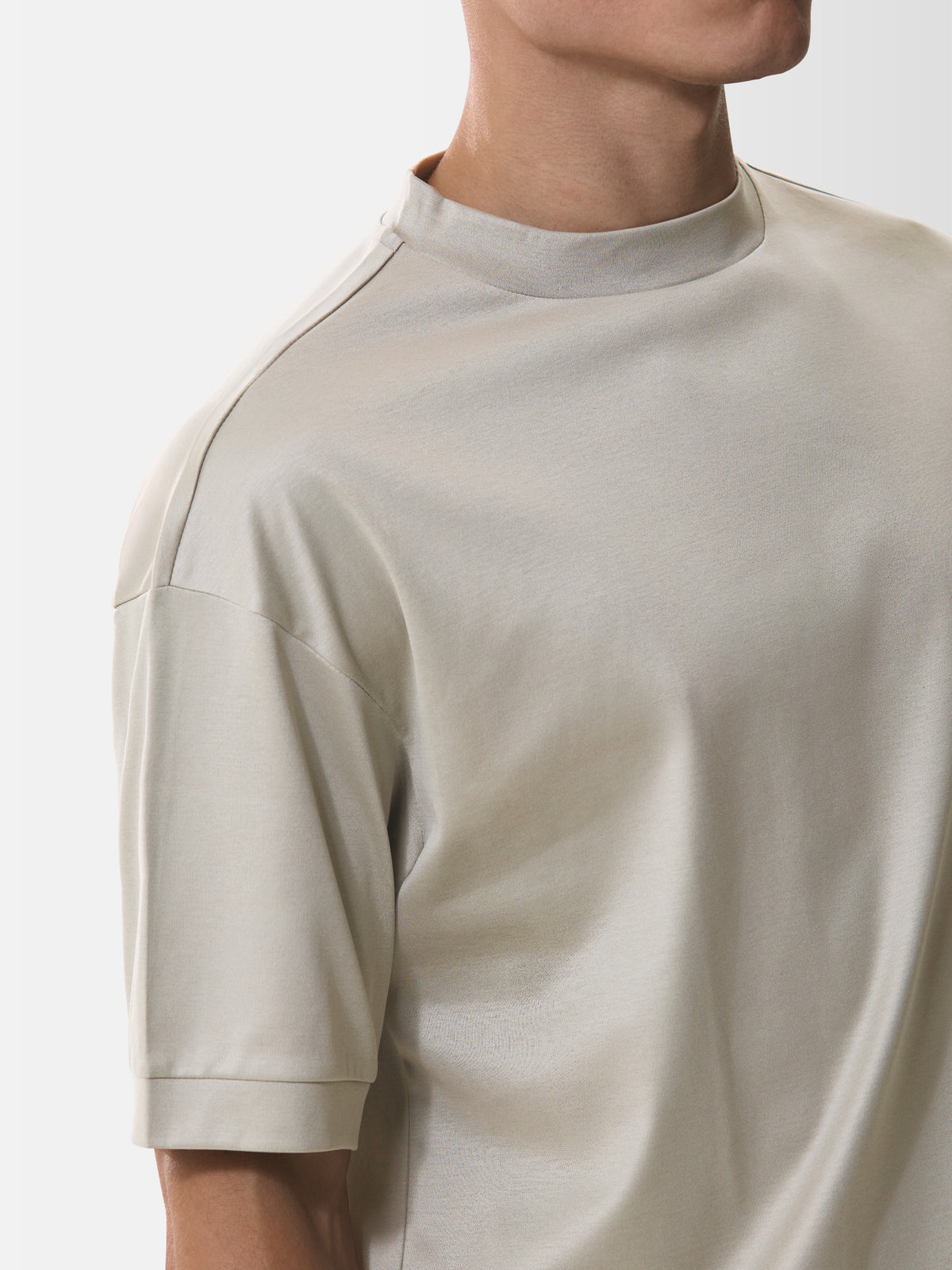 Heavy Supima Oversized T-Shirt | Granite