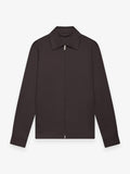 Supima Zip Overshirt | Asphalt