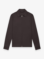 Supima Zip Overshirt | Asphalt