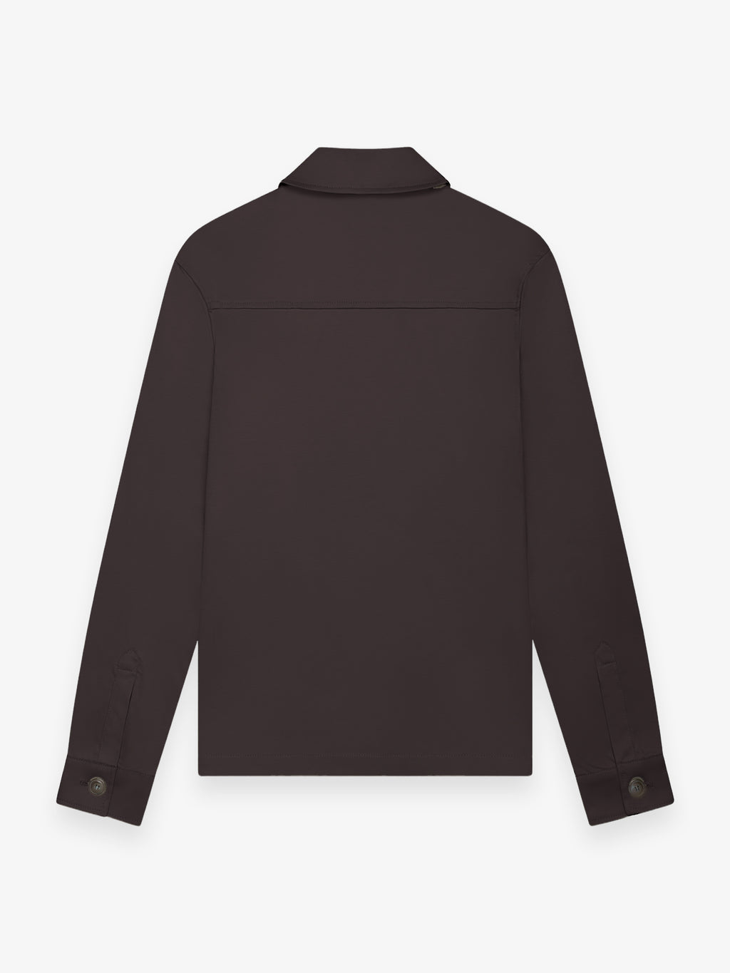 Supima Zip Overshirt | Asphalt