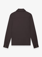 Supima Zip Overshirt | Asphalt