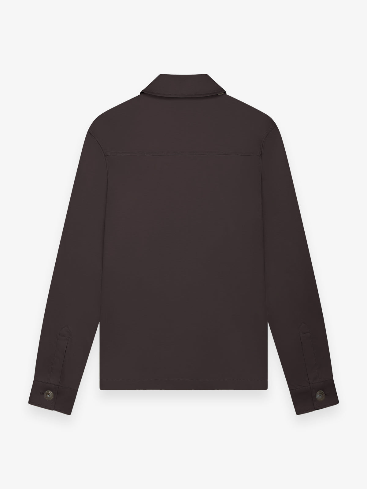 Supima Zip Overshirt | Asphalt