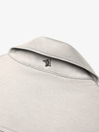 Supima Zip Overshirt | Pearl Grey