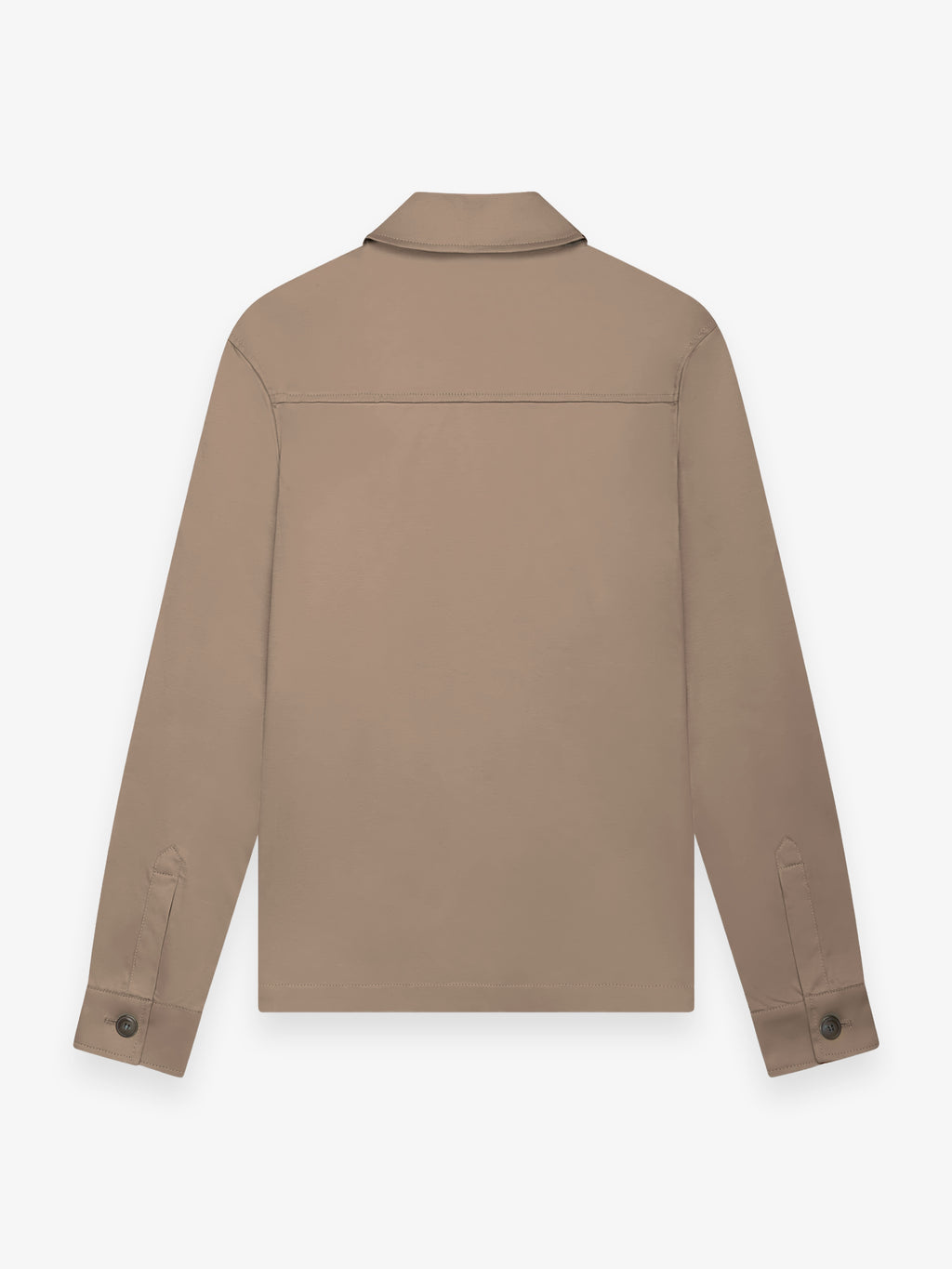 Supima Zip Overshirt | Lead Grey