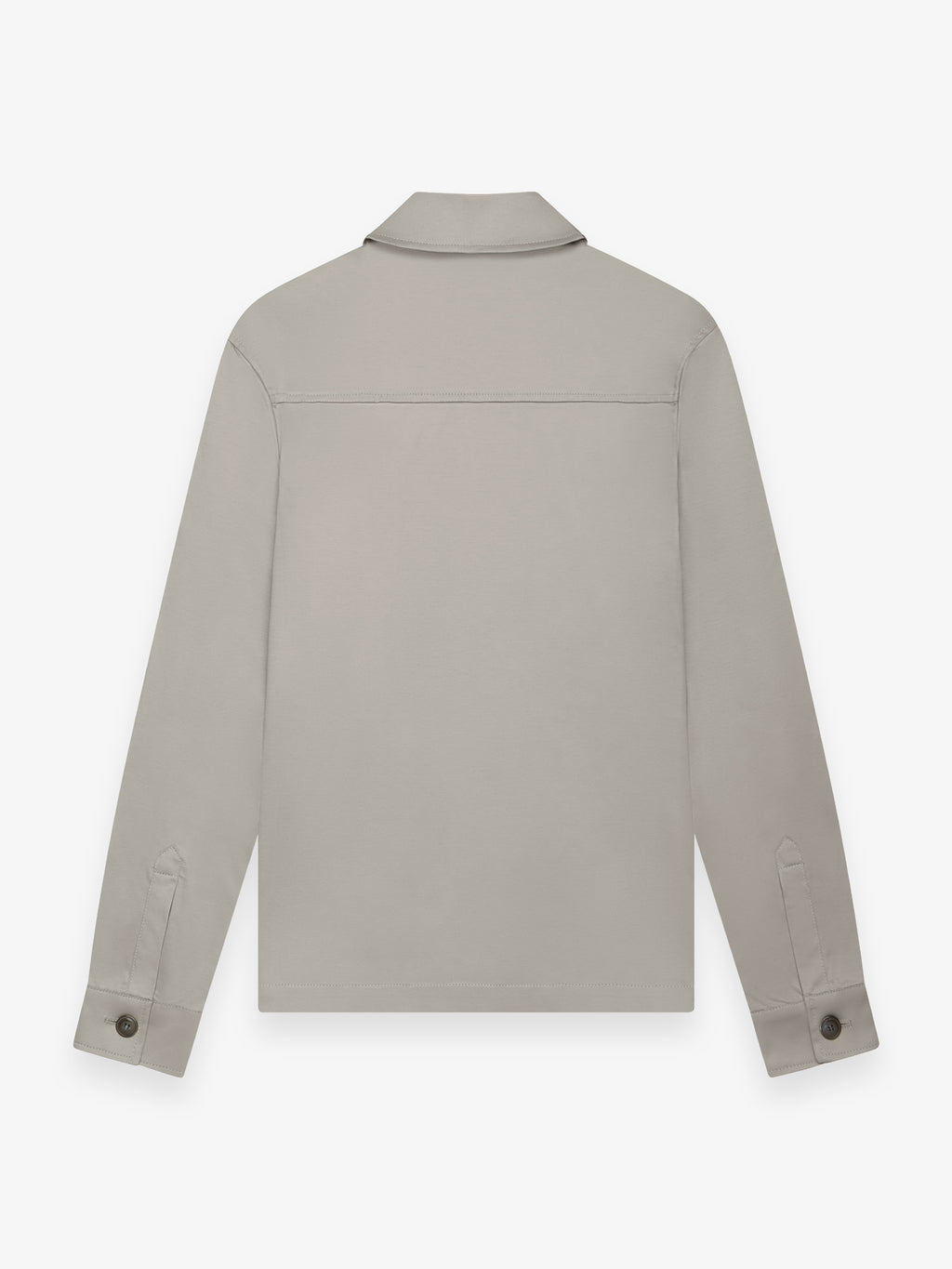 Supima Zip Overshirt | Granite