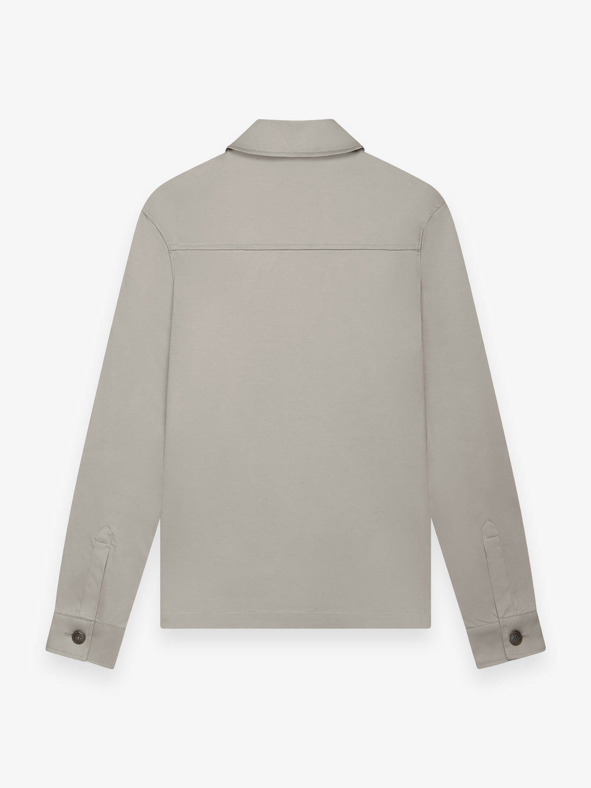 Supima Zip Overshirt | Granite